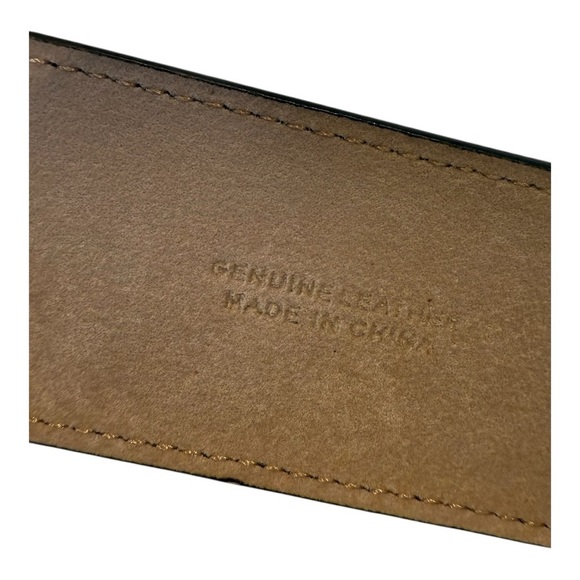 Ann Taylor D-Ring Buckle Genuine Leather Brown Trouser Belt Size Medium - Picture 5 of 13